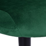 Krzesło obrotowe Cydro Black ciemnozielone Velvet