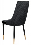 Krzesło Velvet Vermont czarne