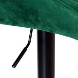 Krzesło obrotowe Grappo Black ciemnozielone Velvet