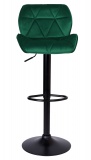 Krzesło obrotowe Grappo ciemnozielone Velvet