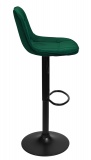 Krzesło obrotowe Belfast ciemnozielone velvet