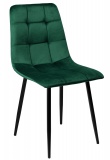 Krzesło tapicerowane Denver ciemnozielone