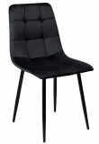Krzesło tapicerowane Denver czarne