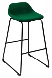 Krzesło barowe Sligo ciemnozielone Velvet
