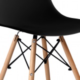 Krzesło skandynawskie MILANO DSW czarne