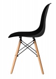 Komplet 4 krzeseł skandynawskich Iris DSW czarne