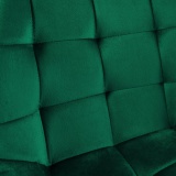 Krzesło tapicerowane Norman Velvet ciemnozielone