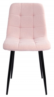 Krzesło tapicerowane Denver Teddy różowe