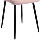 Krzesło tapicerowane Denver Teddy różowe