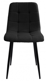 Krzesło tapicerowane Denver Teddy czarne