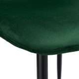 Krzesło Velvet Dover ciemnozielone