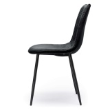 Krzesło Velvet Dover czarne