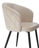 Krzesło tapicerowane Hampton Velvet beżowe