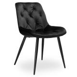 Krzesło Velvet Eliot czarne