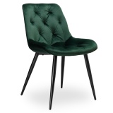 Krzesło Velvet Eliot ciemnozielone