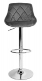 Krzesło obrotowe Cydro chrom grafitowe Velvet