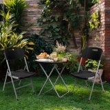 Krzesło cateringowe ogrodowe składane BLACK